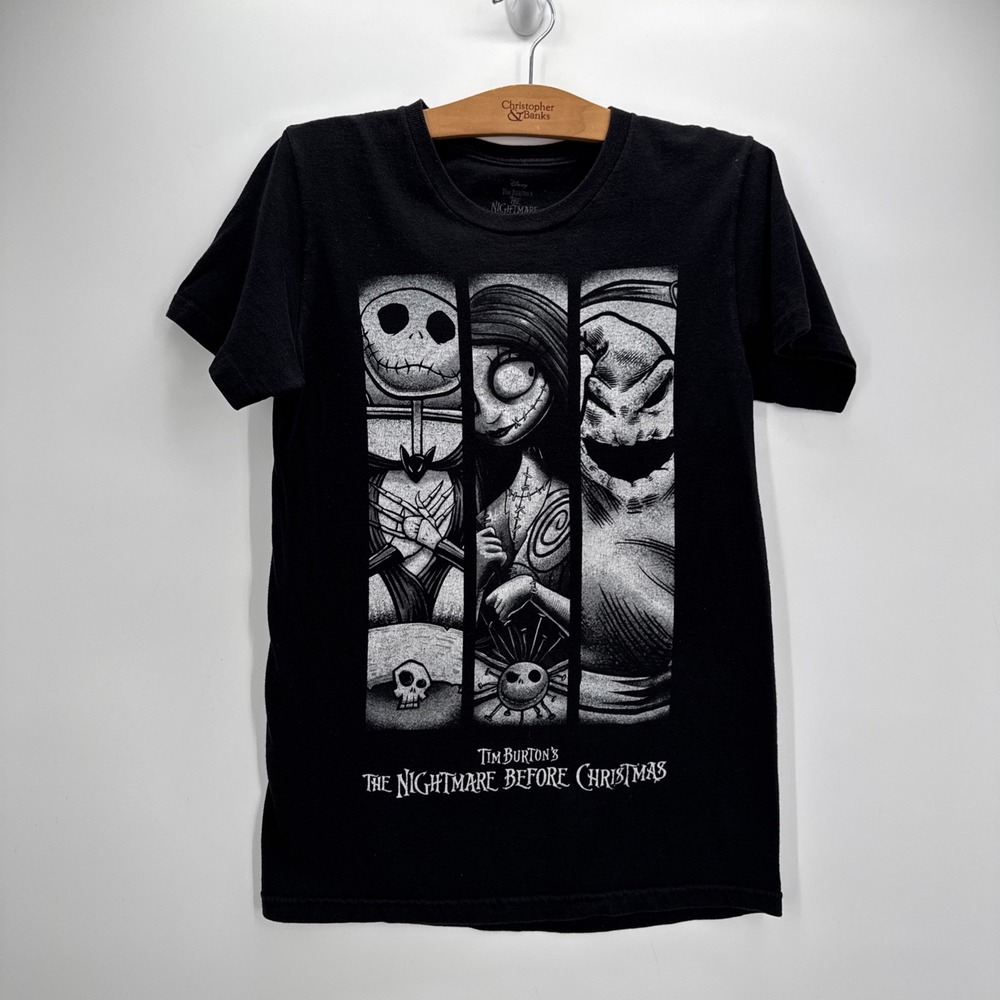 Nightmare Before Christmas T Shirt Disney S Jack Skellington Graphic Tee Goth